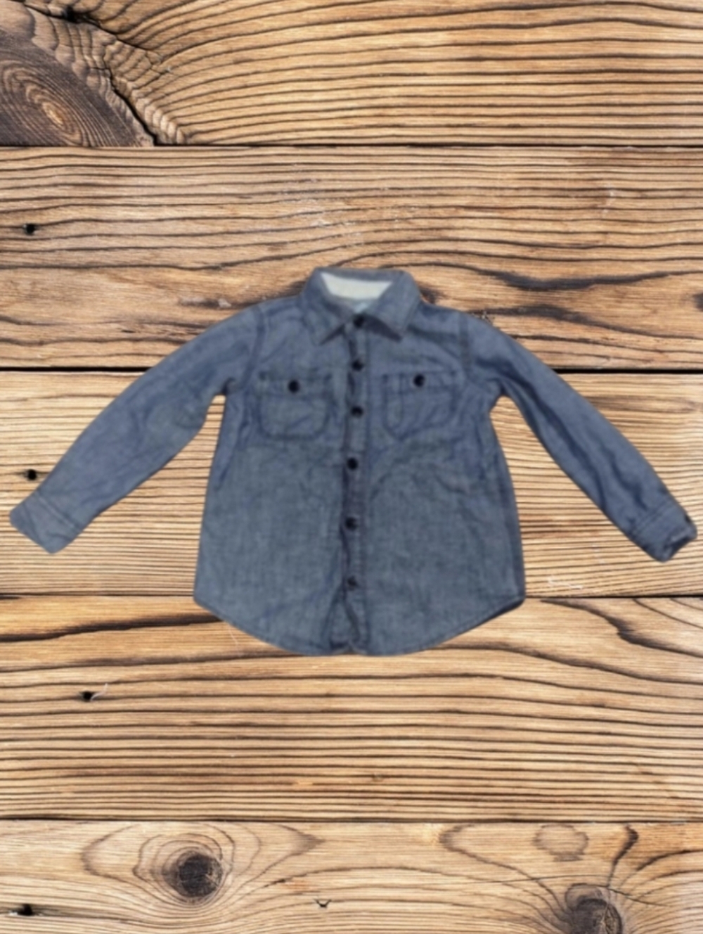 BOY'S BABY GAP INSULATED DENIM LONGSLEEVE SHIRT